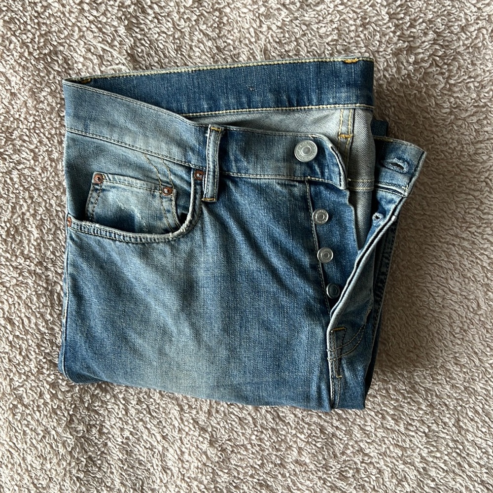 Allsaints cigarette skinny ripped jeans size 33